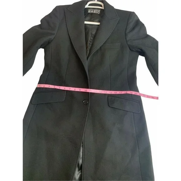 Dolce & Gabbana Basic 46 Virgin Wool Single Breasted Trench Coat Made In Italy - Picture 4 of 11